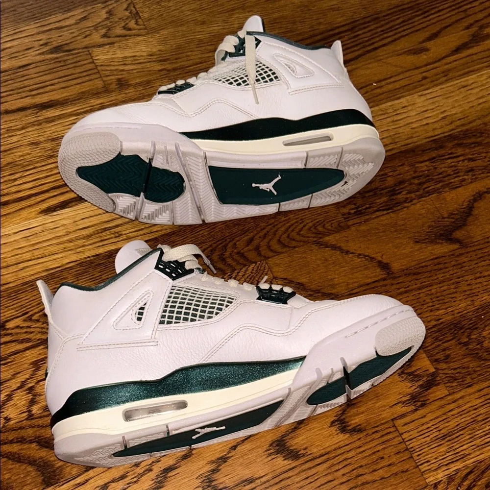 Men's Jordan 4 Oxidized Green Retro Basketball Sneakers Men’s Size 7 Women’s 8.5